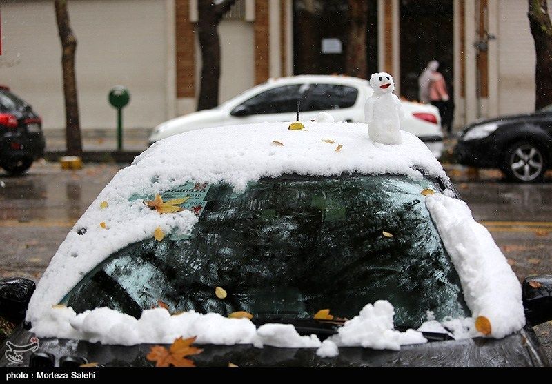 تصاویر| بارش برف در اصفهان و مشهد