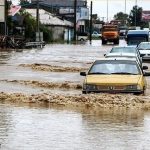 سیل یک سد خاکی را در قشم ویران کرد + فیلم