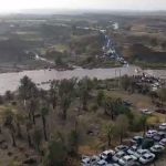 طغیان رودخانه شهر زیارتعلی در هرمزگان+ فیلم