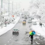 شدت بارش برف در مشهد+ فیلم