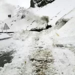 بارش نیم‌متری برف در لاله‌زار کرمان+ فیلم