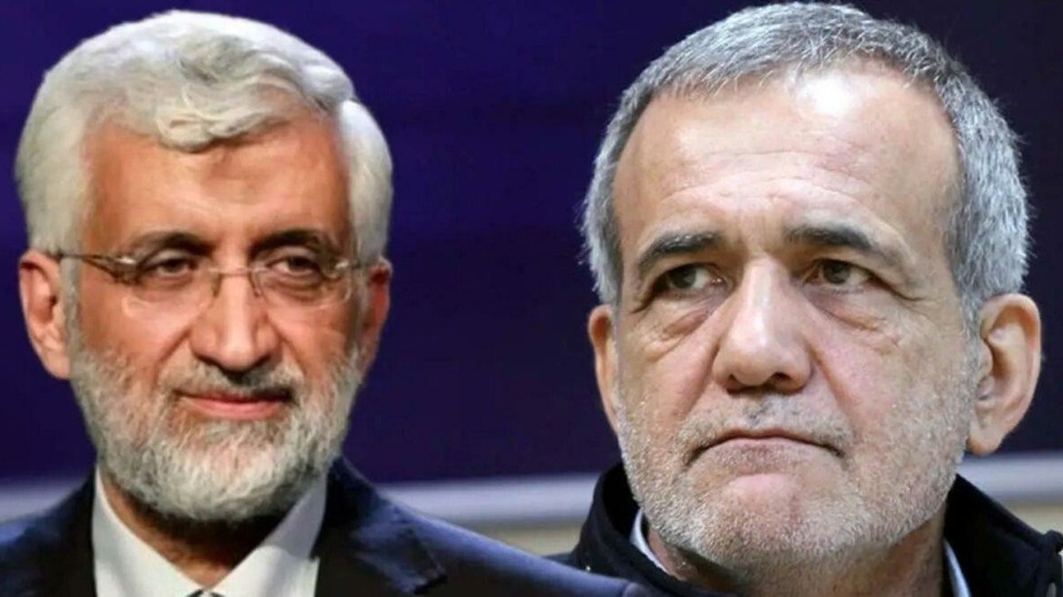 اظهارات جنجالی پزشکیان درباره سعید جلیلی: پشت تریبون حرف بی ربط می‌زند + فیلم