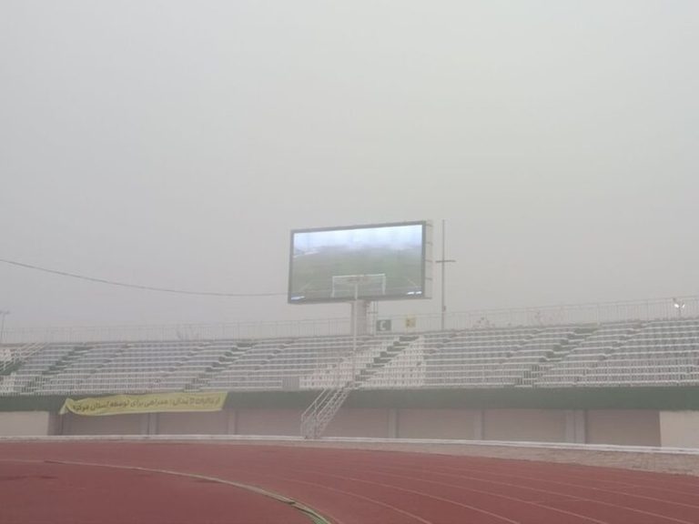 مه شدید دیدار آلومینیوم و ملوان را متوقف کرد