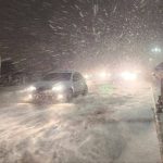 وقوع طوفان برفی در محله صدف مشهد+ فیلم