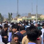 تصاویری غم انگیز از تشییع پیکر شهید حادثه تروریستی فهرج + فیلم