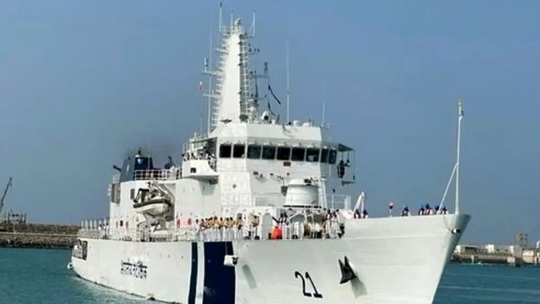 ورود ناو گارد ساحلی هند به منطقه سوم نیروی دریایی ارتش