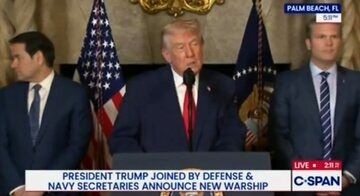 رونمایی ترامپ از کشتی جنگی «کلاس ترامپ»/آمریکا رسما اعلام کرد: مادورو باید استعفا دهد