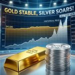 عقبنشینی قیمت طلا | نقره همچنان در اوج میتازد