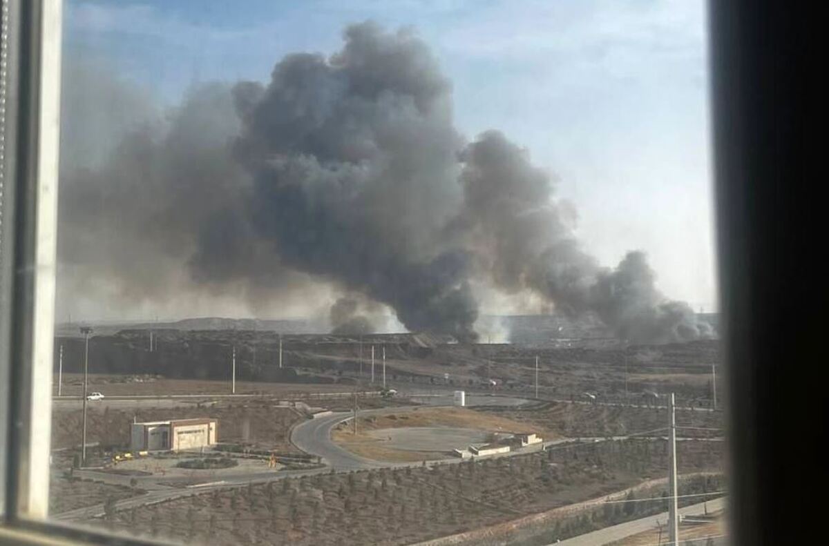 شنیده شدن صدای انفجار و مشاهده دود در پرند