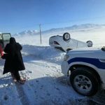 بارش برف و باران در جاده‌ها / ترافیک سنگین در محورهای شمالی کشور