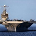 رویترز موقعیت مکانی ناوگروه آبراهام لینکلن را لو داد+ عکس