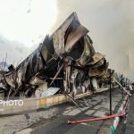 تصاویر| آتش‌سوزی بازارچه جنت‌آباد تهران
