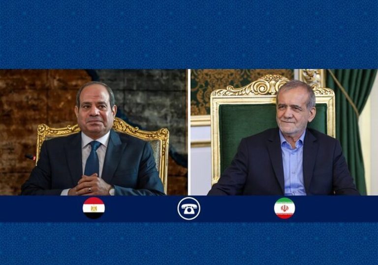 پزشکیان در گفتگو با السیسی موضع ایران درمورد جنگ را اعلام کرد