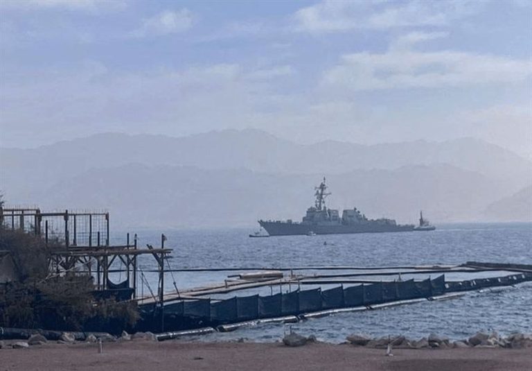 رفت و آمد مشکوک ناوشکن آمریکایی / «یواس‌اس جک اچ. لوکاس» از بندر ایلات رفت