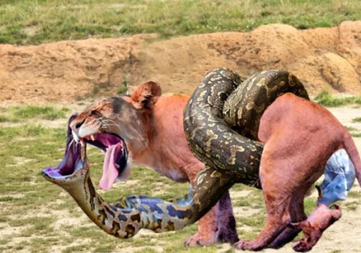 ثبت رکورد عجیب بزرگترین مار وحشی جهان + فیلم