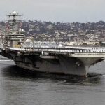 تصاویر تازه از ناو لینکلن مخابره شد+ فیلم