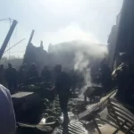 اولین تصاویر از سقوط یک فروند بالگرد در میدان ترهبار+ عکس