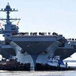 محل استقرار ناو جرالد فورد آمریکا در منطقه مشخص شد