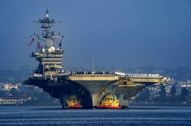 آبراهام لینکلن مانند یک اردک نشسته در برابر ایران به شمار می رود/ ایران لینکلن را منهدم می کند